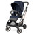 Vivace Single Stroller w/ Reversible Seat & Boot Blue Shine