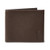 Pebbled Leather Billfold Brown