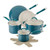 10pc Cucina Ceramic Cookware Set Marine Blue
