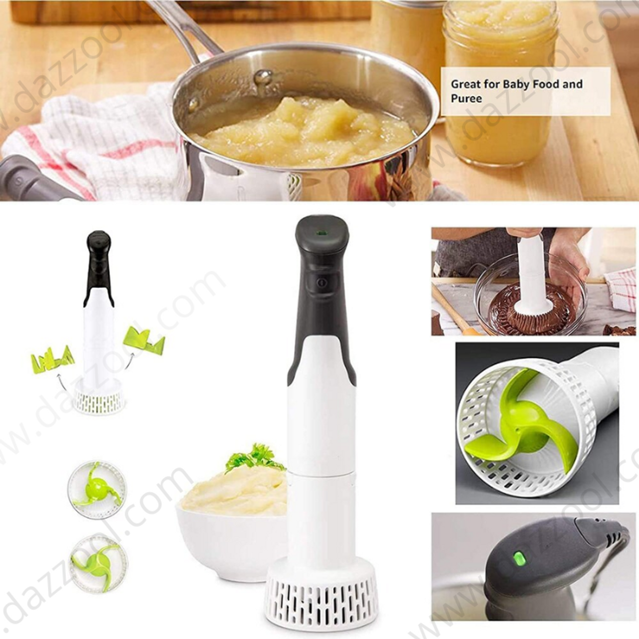 Electric Potato Masher with Hand Blender