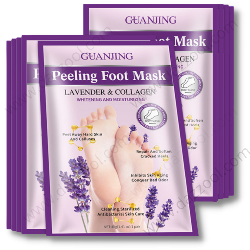 GuanJing Lavender & Collagen Peeling Foot Mask GJ7035
