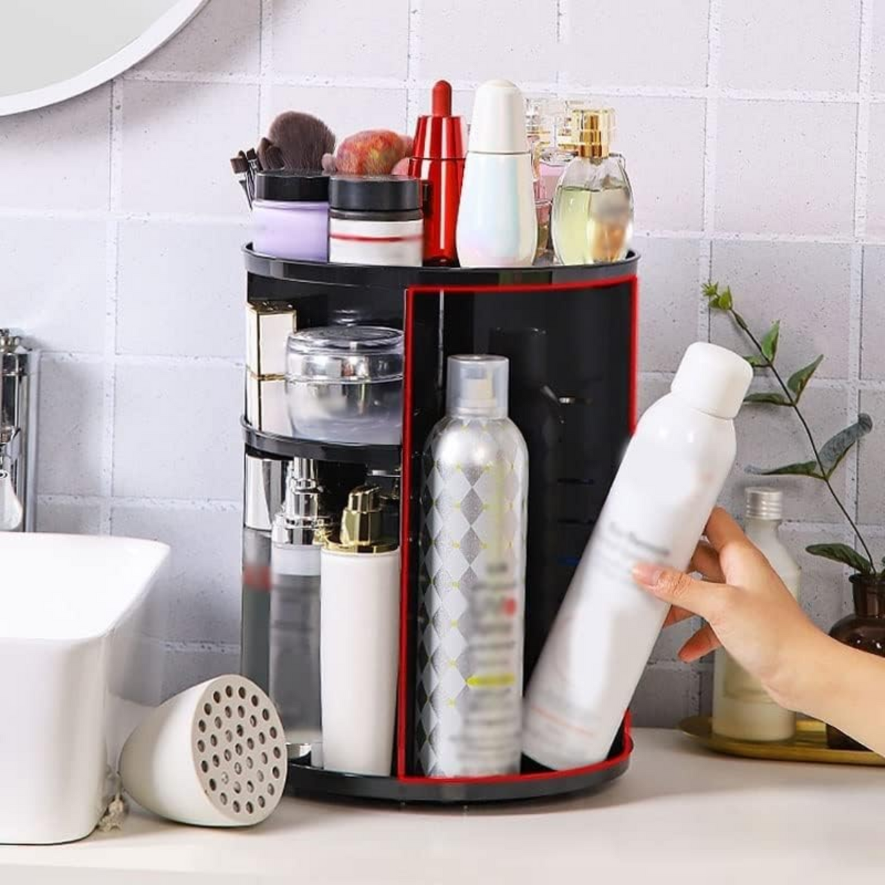 Cosmetics Storage Box Rotative Rack