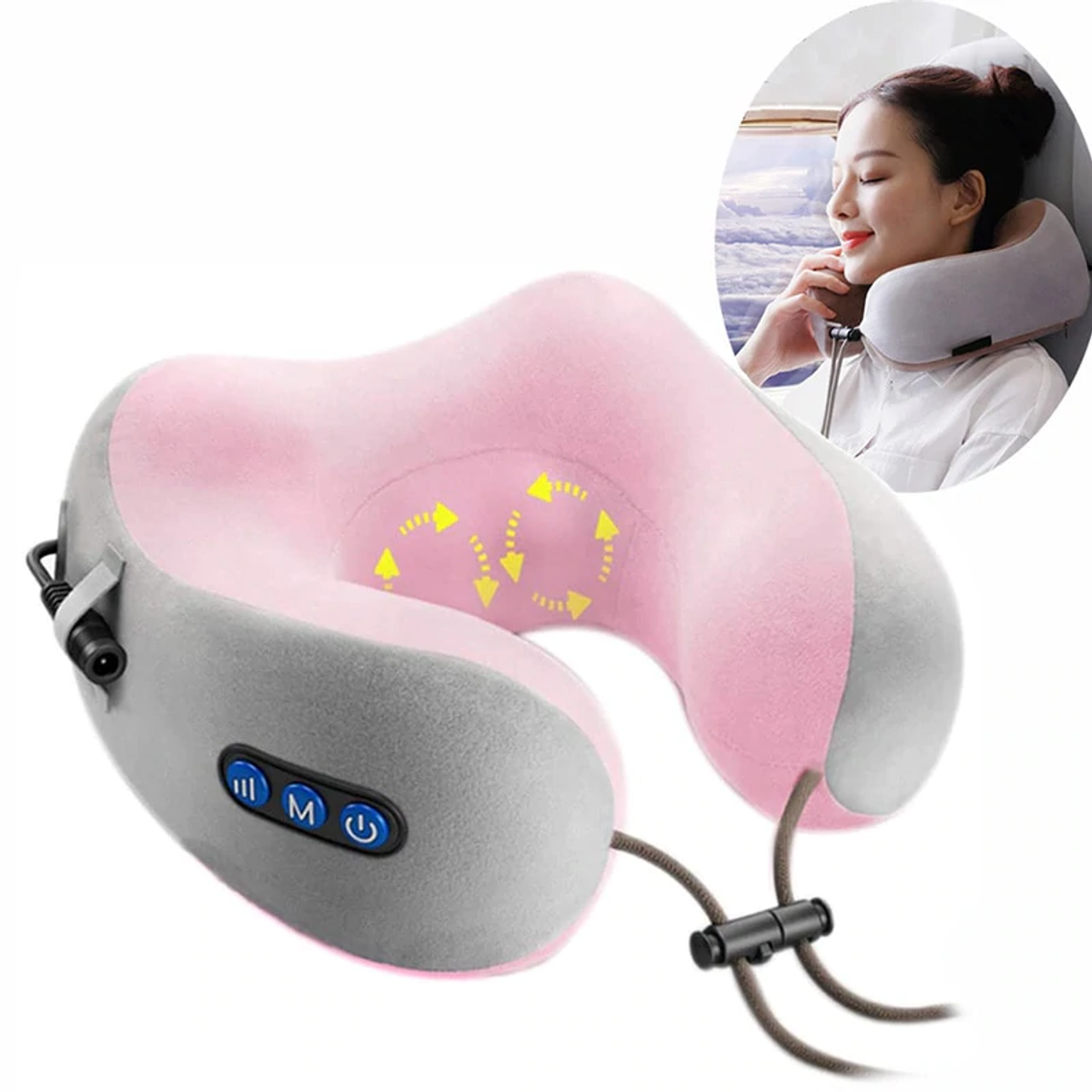 Dersuma Rechargeable Neck Massager Cushion Pillow