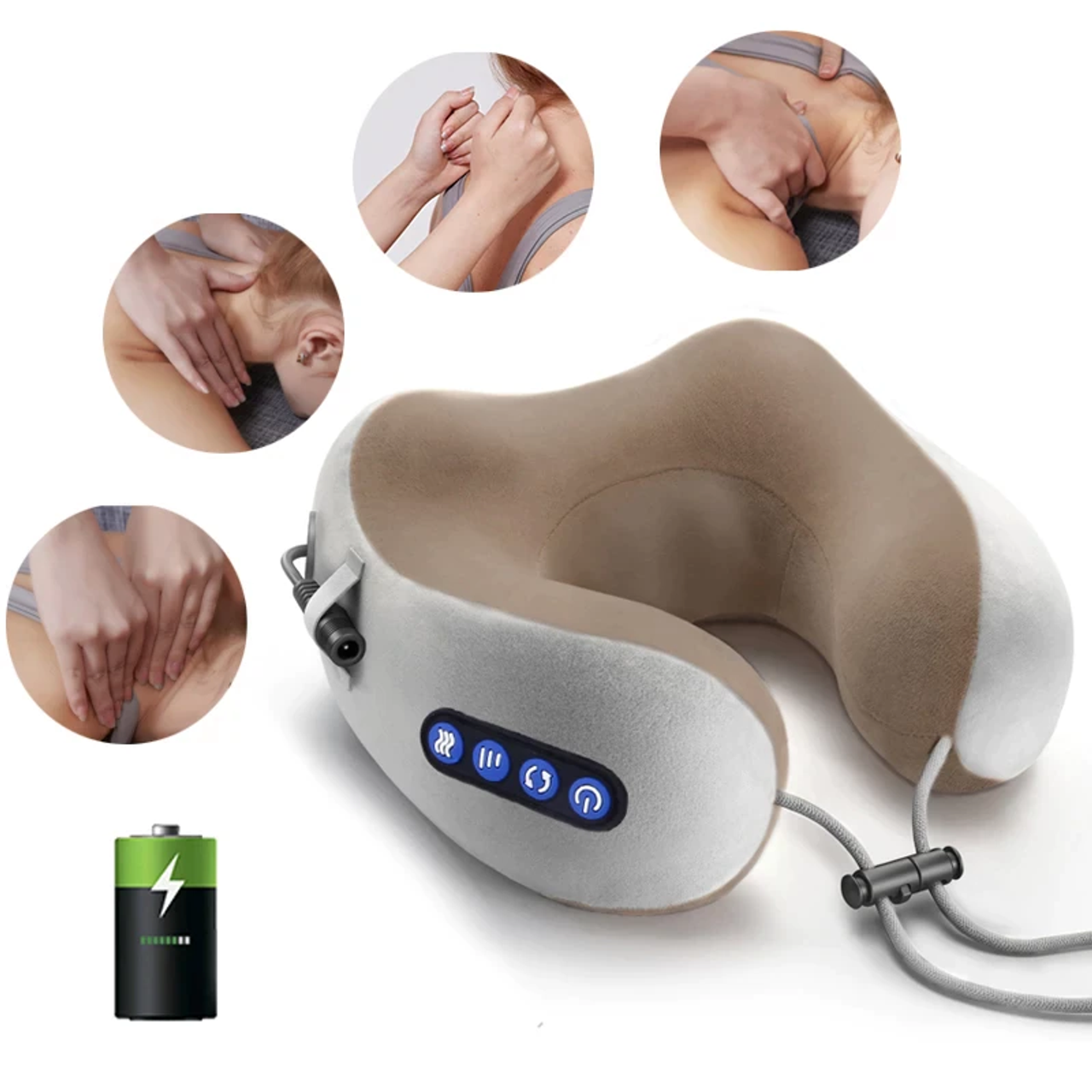 Dersuma Rechargeable Neck Massager Cushion Pillow