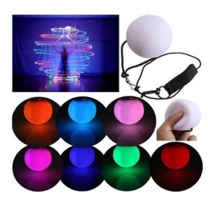 Spin Led Ball Poi Bali Spin Balls -  - dazzool.com