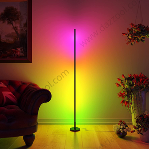 Modern LED RGB Floor Lamp Colorful With Remote Control 120cm - dazzool Modern LED RGB Floor Lamp Colorful With Remote Control 120cm - dazzool