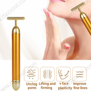 Dazzool Facial Gold Vibrating roller beauty bar Dazzool Facial Gold Vibrating roller beauty bar
