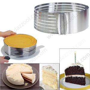 Stainless Steel Adjustable Cake Slicer 24-30cm-dazzool.com