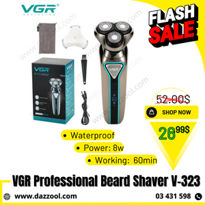 VGR Professional Rechargeable Beard Shaver V-323-dazzool.com