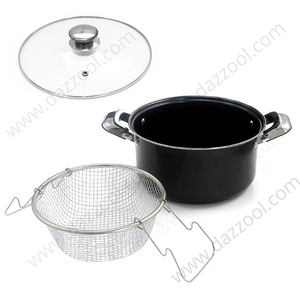 Non-Stick Stir/Fry Pan With Glass Lid-dazzool.com Non-Stick Stir/Fry Pan With Glass Lid-dazzool.com