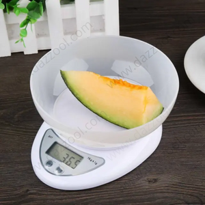 Electronic Kitchen Scale With Bowl 1g/5kg-dazzool.com Electronic Kitchen Scale With Bowl 1g/5kg-dazzool.com