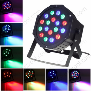 4pcs/lot 18x3W LED Plastic Flat Par Light RGB-dazzool.com 4pcs/lot 18x3W LED Plastic Flat Par Light RGB-dazzool.com