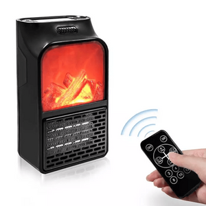 Flame Heater 1000W with Remote Control-dazzool.com Flame Heater 1000W with Remote Control-dazzool.com