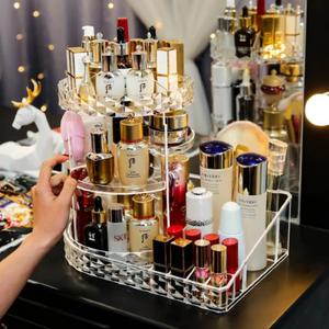 Transparent Cosmetic Organizer 360° Rotation-dazzool.com Transparent Cosmetic Organizer 360° Rotation-dazzool.com