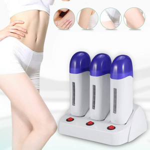 Triple Depilatory Wax Heater For Hair Removal-dazzool.com Triple Depilatory Wax Heater For Hair Removal-dazzool.com