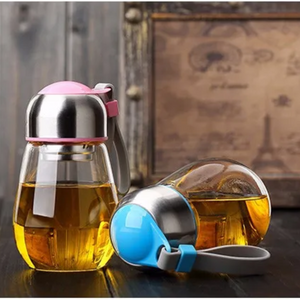 Glass Water Bottle With Tea Filter 400ML-dazzool.com Glass Water Bottle With Tea Filter 400ML-dazzool.com