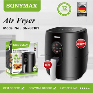 SonyMax Air Fryer 8L 3000W SN-80181-dazzool.com SonyMax Air Fryer 8L 3000W SN-80181-dazzool.com