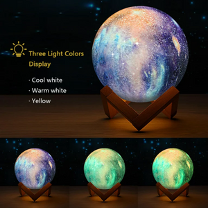 Rechargeable 3D Planet Night Light Lamp 3 Colors-dazzool.com Rechargeable 3D Planet Night Light Lamp 3 Colors-dazzool.com