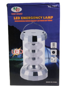 LED Rechargeable Emergency Light for Home and Camping YC-707 - - dazzool.com LED Rechargeable Emergency Light for Home and Camping YC-707 - - dazzool.com