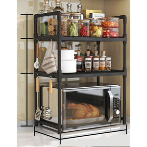 Microwave Oven Rack 2 Layers Kitchen Storage Organizer Rack-dazzool.com Microwave Oven Rack 2 Layers Kitchen Storage Organizer Rack-dazzool.com