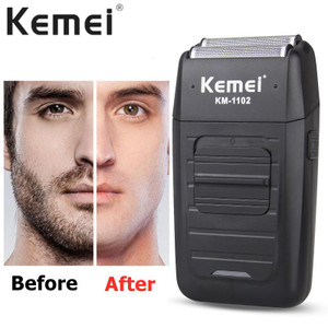Rechargeable Dual Blade Cordless Razor for Men Kemei KM-1102 - - dazzool.com Rechargeable Dual Blade Cordless Razor for Men Kemei KM-1102 - - dazzool.com
