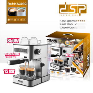 DSP Espresso Coffee Maker 850W KA-3092-dazzool.com DSP Espresso Coffee Maker 850W KA-3092-dazzool.com