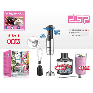 DSP 5-in-1 Hand Blender Set 800W KM-1153-dazzool.com DSP 5-in-1 Hand Blender Set 800W KM-1153-dazzool.com