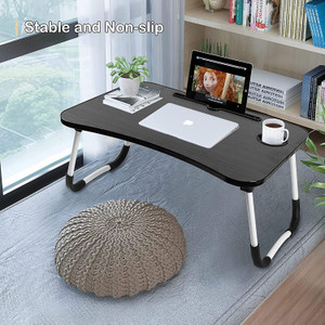 Portable Folding Laptop Desk Table With Tablet and Cup Holder www.dazzool.com Portable Folding Laptop Desk Table With Tablet and Cup Holder www.dazzool.com