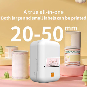 Mini Bluetooth Thermal Label Printer Portable Sticker Maker for Home & Office By Dazzool.com Mini Bluetooth Thermal Label Printer Portable Sticker Maker for Home & Office By Dazzool.com