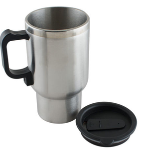 Electric Heated Travel Mug Stainless Steel Coffee Tea Cup Warmer - - dazzool.com Electric Heated Travel Mug Stainless Steel Coffee Tea Cup Warmer - - dazzool.com