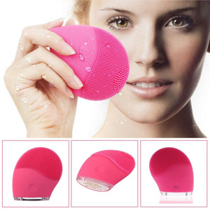 Electric Silicone Facial Brush - - dazzool.com Electric Silicone Facial Brush - - dazzool.com