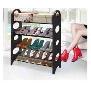 4 Layer / Tier Stackable Shoe Rack - DaZzoOL 4 Layer / Tier Stackable Shoe Rack - DaZzoOL