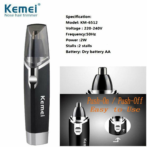 Kemei KM-6512 Fashion Electric Shaving Nose Hair Trimmer Safe Face Care Shaving Trimmer For Nose Trimer - DaZzoOL