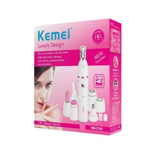 kemei lady Shaver KM-2189 electric shaver 7in 1 - DaZzoOL