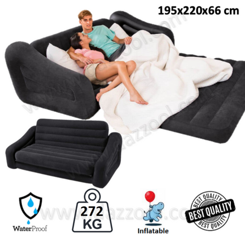 Inflatable Queen Size Pull-Out Sofa Bed (195x220x66)cm - DaZzoOL