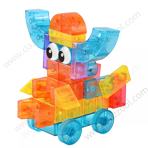 Magbuild transparent magnetic blocks educational 3+toy