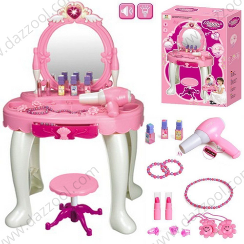 Princess Dressing Table with Light and Sound-dazzool.com