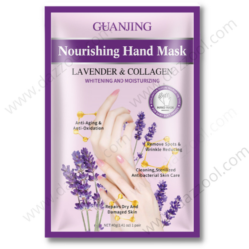 GuanJing Lavender & Collagen Nourishing Hand Mask GJ7037-dazzool.com