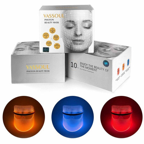 Anti-aging & Skin Tighten Photonic LED Light Therapy Facial Mask Three Colors Version by dazzool.com Lebanon