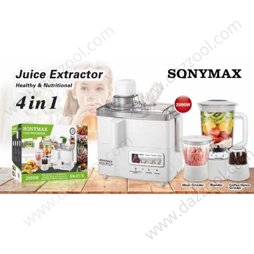 SonyMax Juice Extractor 4in1 2000W SN-8176-dazzool.com