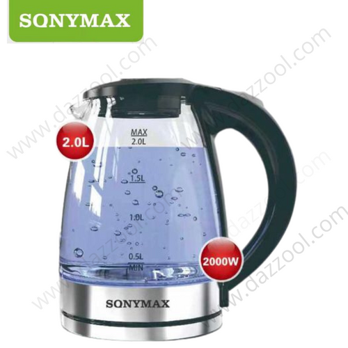 SonyMax Electric Kettle 2000W 2L SN-1104-dazzool.com