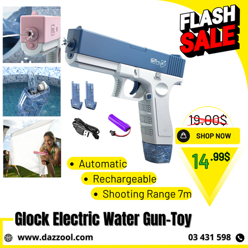 Glock Electric Water Gun Toy For Kids-dazzool.com