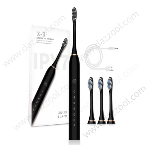 Sonic Electric Toothbrush Black ZD-X3-dazzool.com