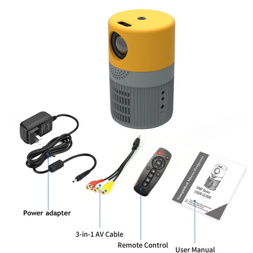 Yt400 Mini Portable 1080P HD Home Theater- Projector-dazzool.com