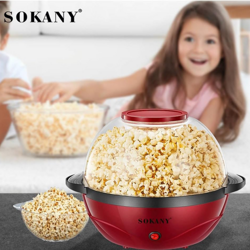 SOKANY Automatic Stirring Popcorn Maker 850W SK-905-dazzool.com