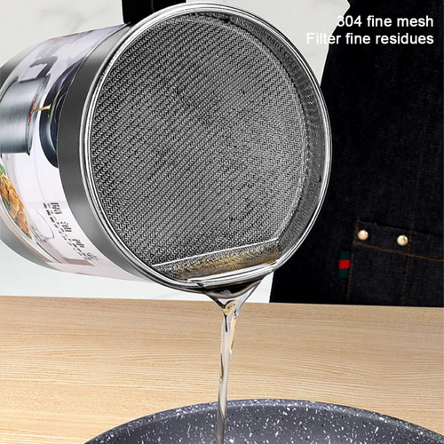 Oil Container with Strainer 1.4L-dazzool.com