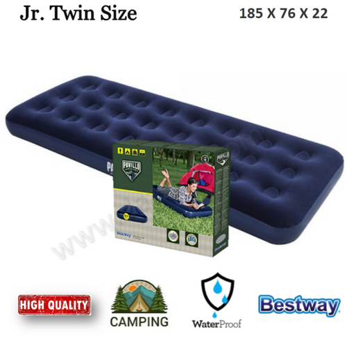 Pavillo Airbed Camping Air Mattress Blue Standard Twin Size (188 x 99 x 22) cm - www.