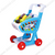 Supermarket Cart With Lights, Music And Accessories--dazzool.com