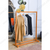 dazzool Standing Wooden Clothes Hanger Stand Light Brown H123xW100cm DCR-007-dazzool.com