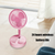 Portable USB Rechargeable Folding Telescopic Fan-dazzool.com